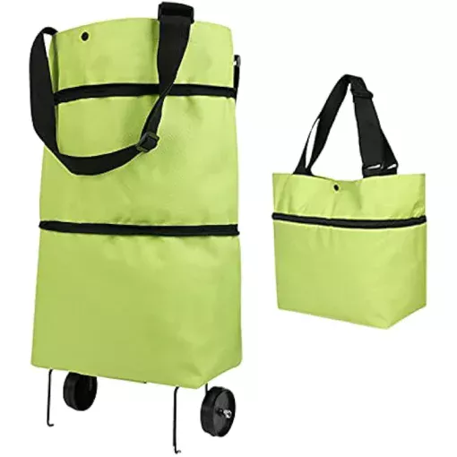 B1045 Foldable Shopping Bag with Wheels